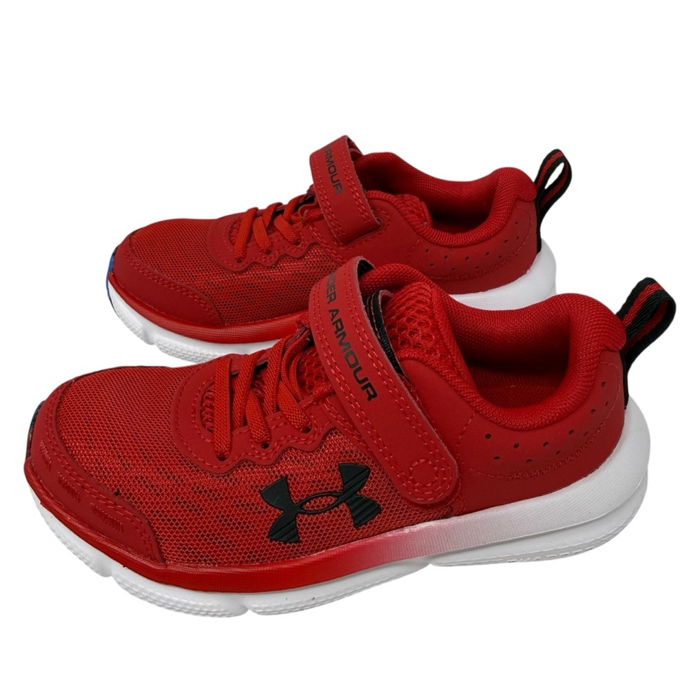 Under Armour UA BPS Assert 10 AC Size Boys 12 Red Sneakers Shoes‎ New
